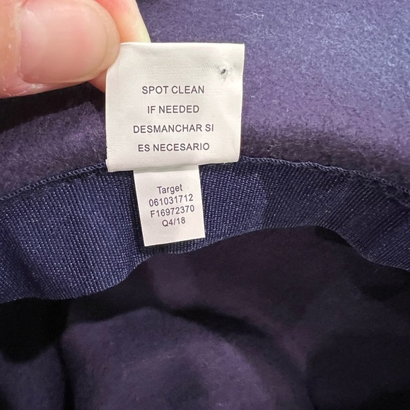 Classic Target Navy Fedora 100% Wool Hat With Stitch Accents - Picture 5 of 7